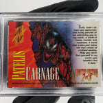 PSA 9 Marvel Card Carnage 2 Holoflash Upper Deck Masterpieces 1995 [9]