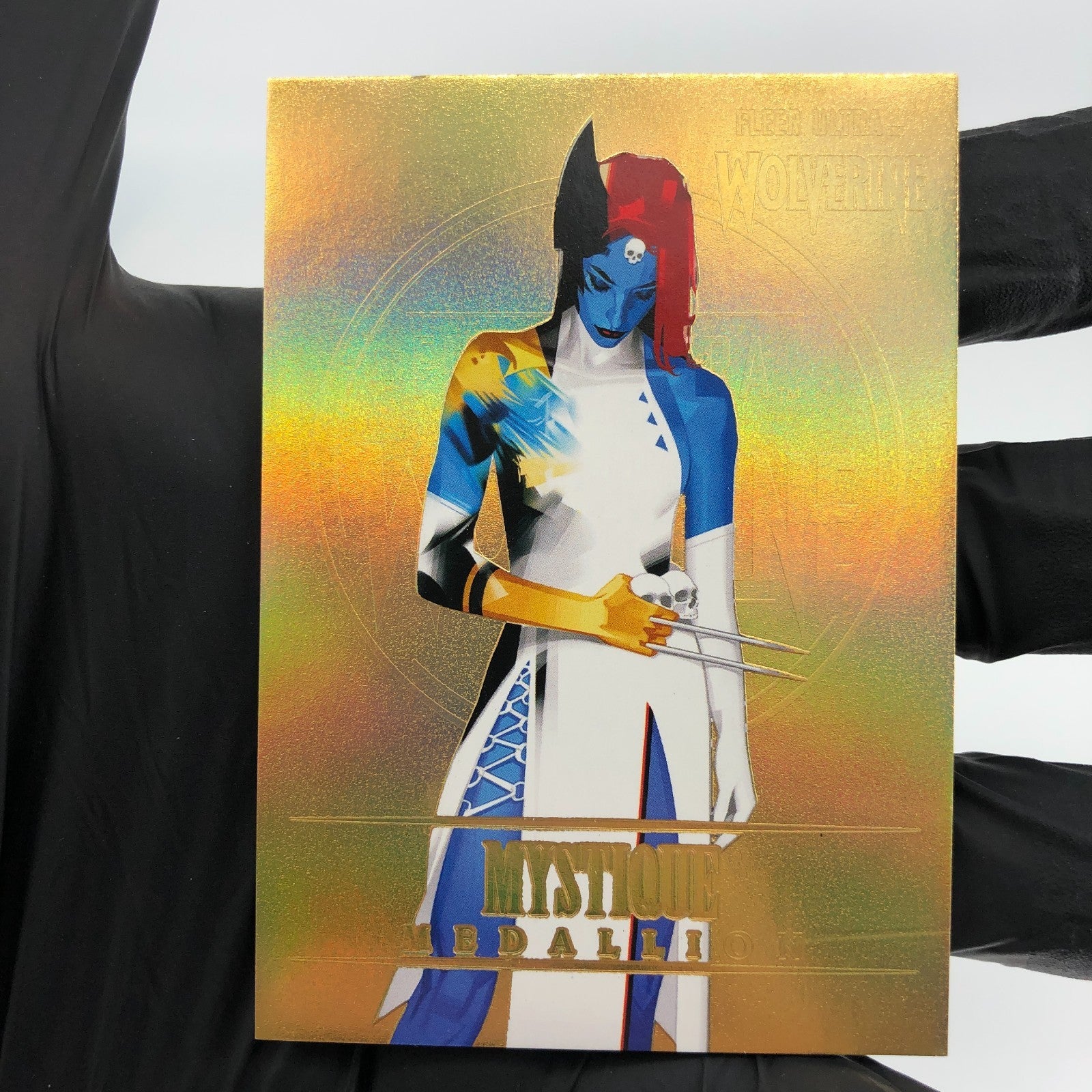 Marvel Card Mystique M-29 Gold /200 Fleer Upper Deck Ultra Wolverine [NM]