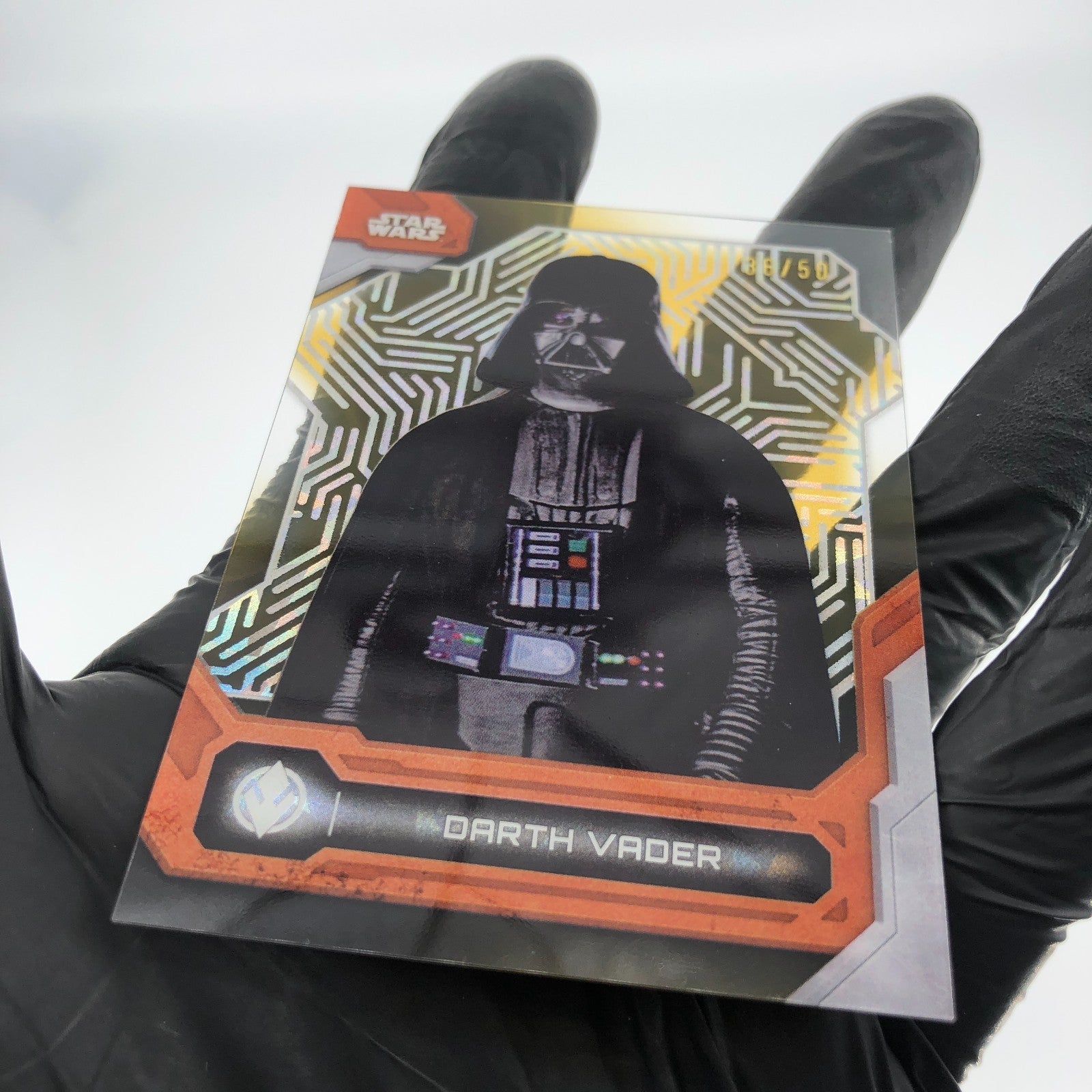2024 Topps High Tek Star Wars Darth Vader 26 Gold Laser /50 Holo [NM]