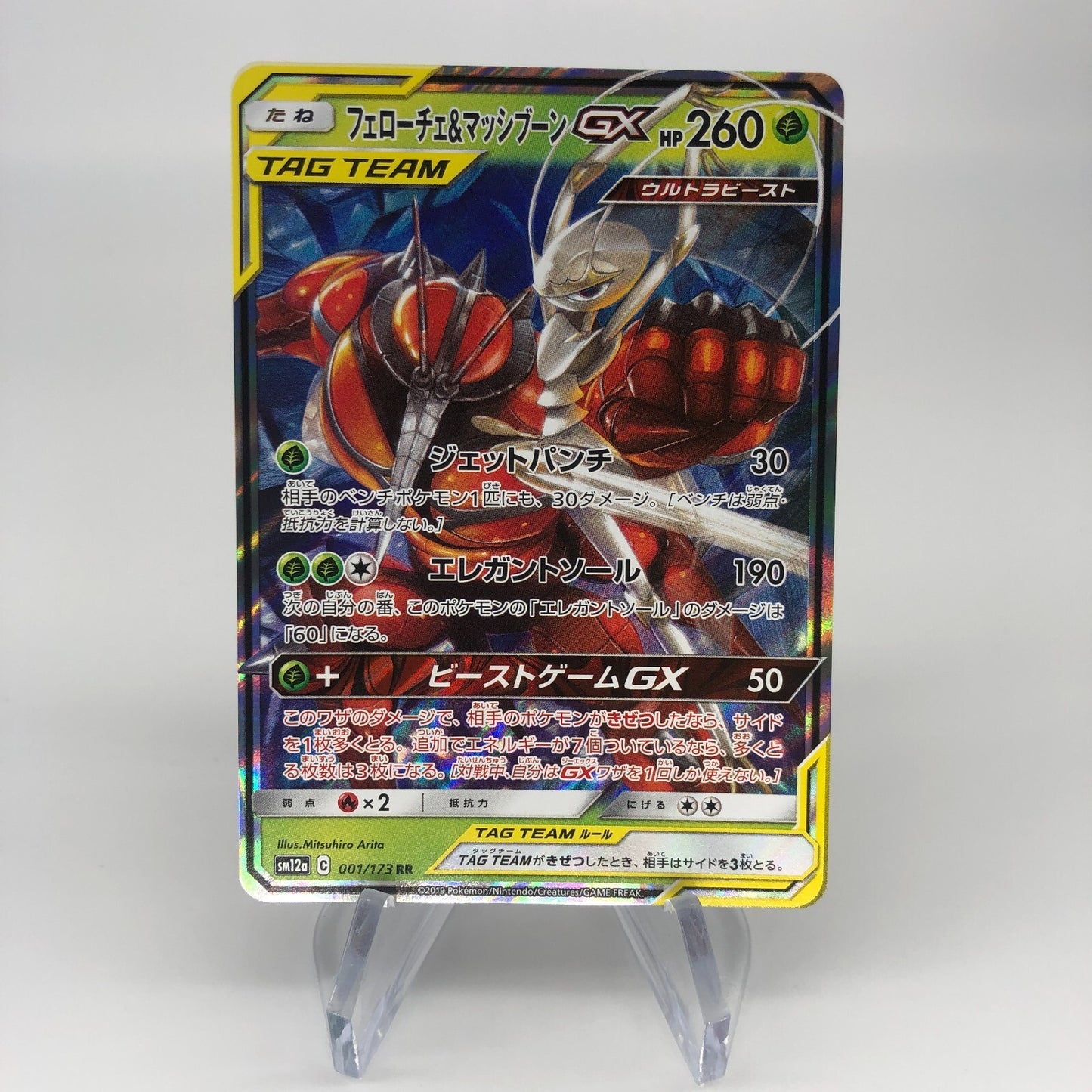 Pokemon Card Buzzwole GX 001/173 RR SM12a Japanese Karte [Mint]