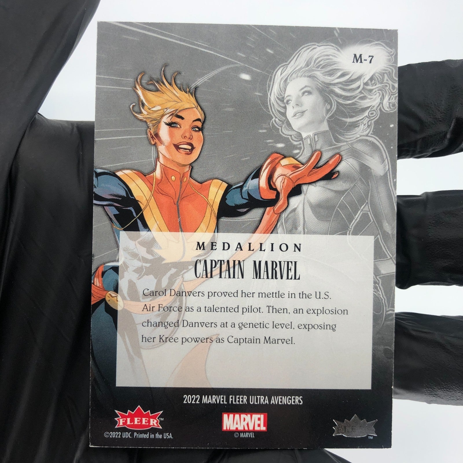Marvel Card Captain Marvel M-7 Fleer Upper Deck Ultra Avengers [Exc.]
