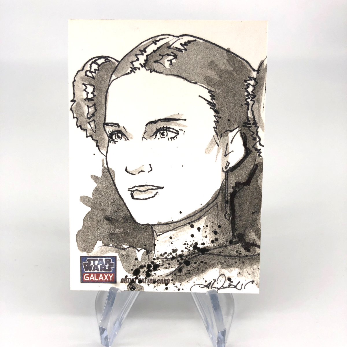 2024 Topps Star Wars Galaxy Padme Amidala /1 Sketch by Alex Buechel [NM]