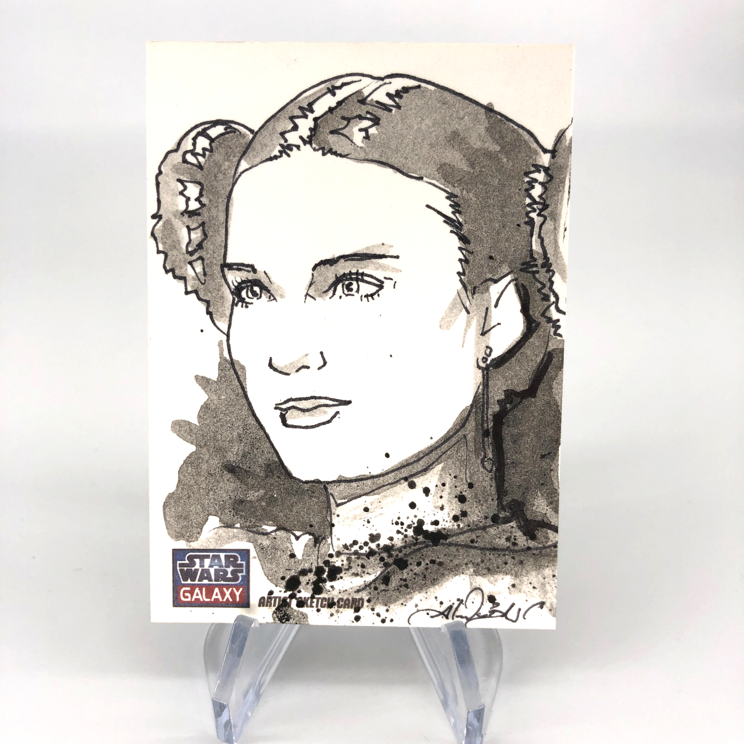 2024 Topps Star Wars Galaxy Padme Amidala /1 Sketch by Alex Buechel [NM]
