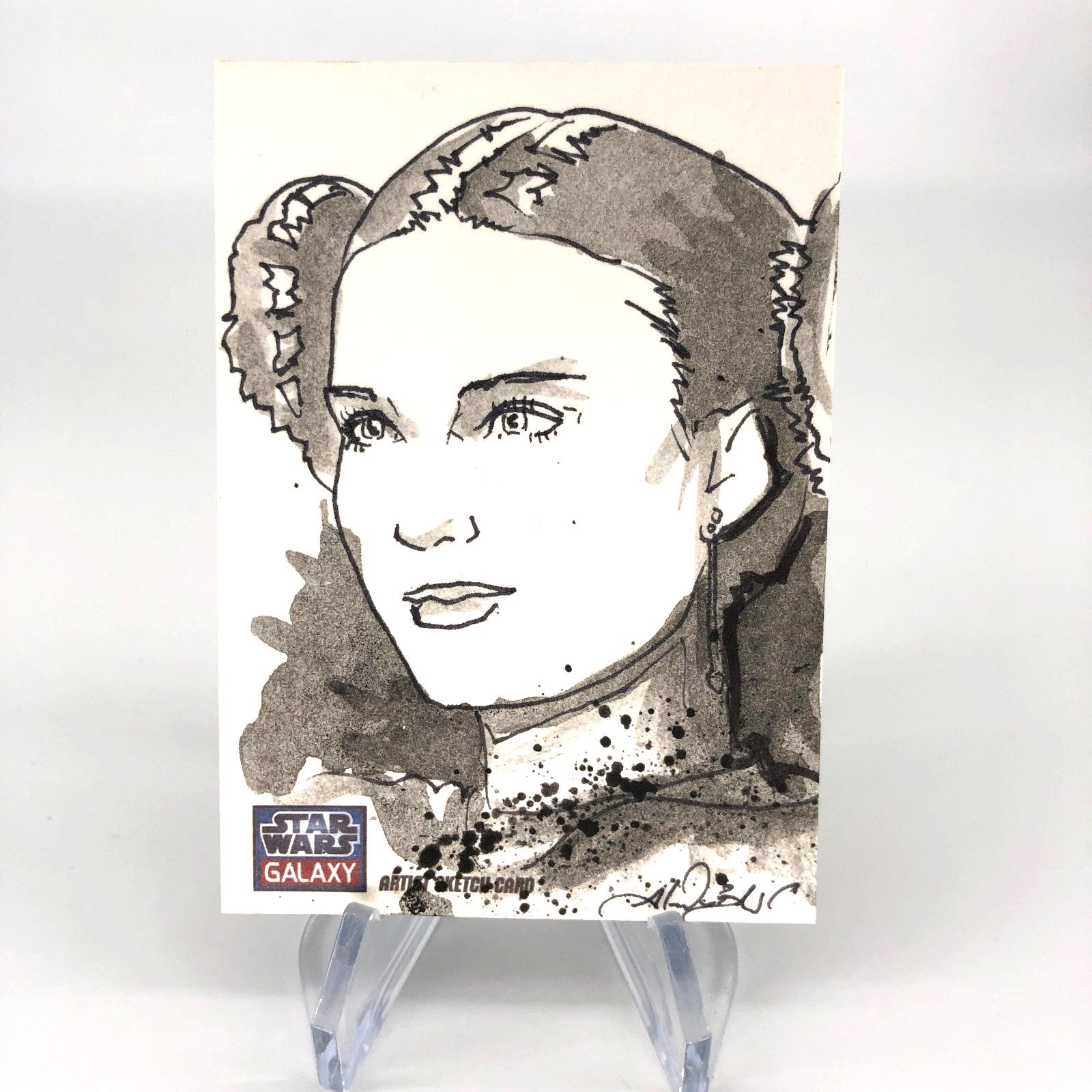 2024 Topps Star Wars Galaxy Padme Amidala /1 Sketch by Alex Buechel [NM]