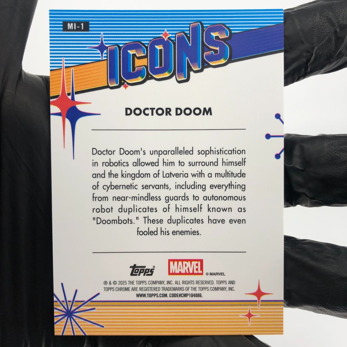 Marvel Card Doctor Doom MI-1 Icons Topps Chrome 2025 [NM]