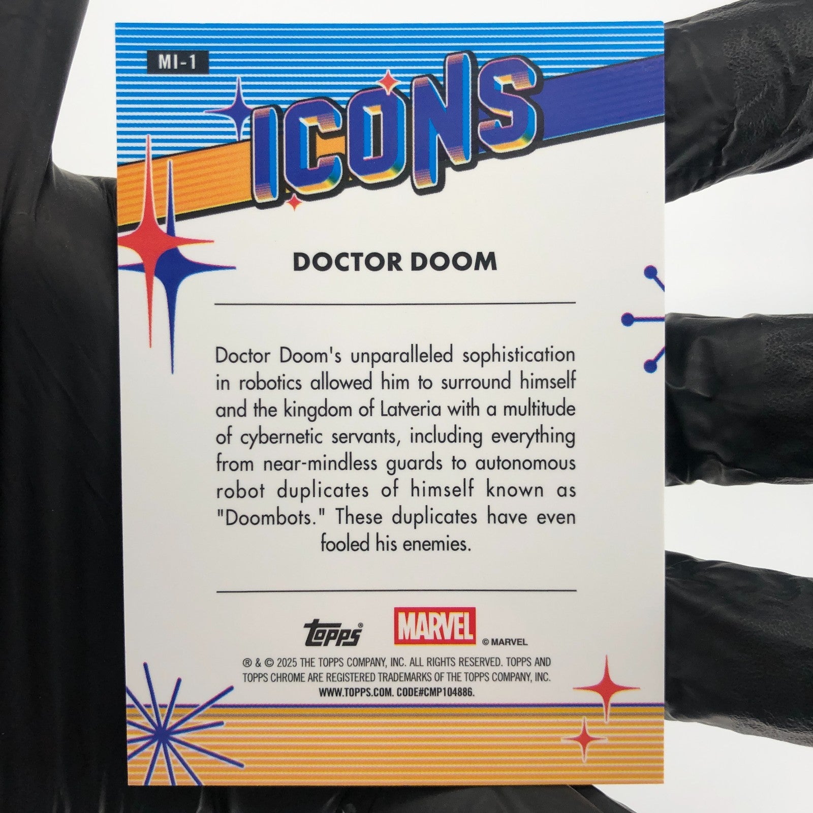 Marvel Card Doctor Doom MI-1 Icons Topps Chrome 2025 [NM]