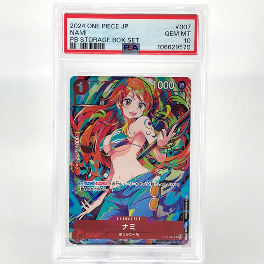 PSA 10 One Piece Card Nami ST01-007 C PB Box Set Parallel Japanese [10]