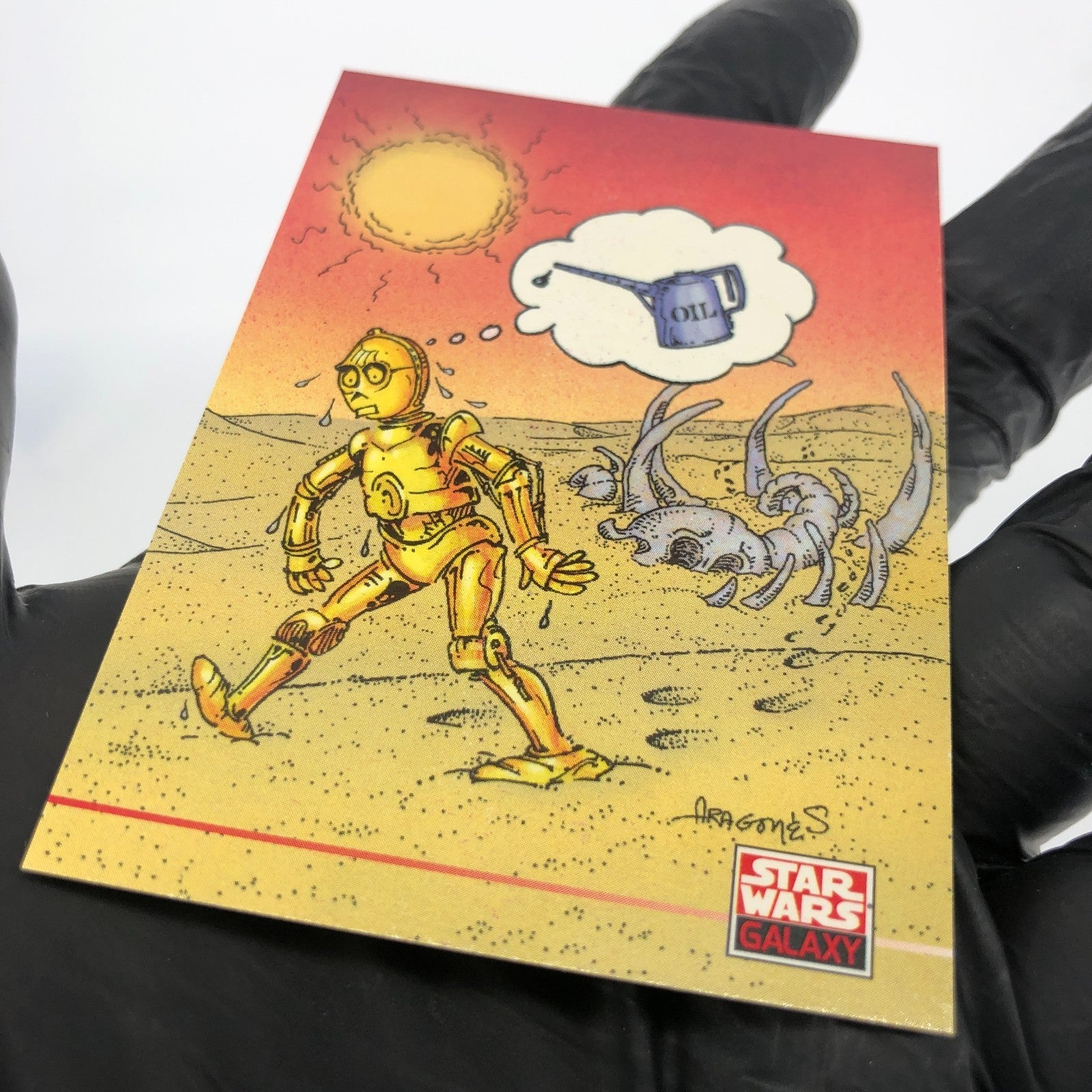 Star Wars Galaxy Card C-3PO 208 Sergio Aragones New Visions Topps 1994 [NM]
