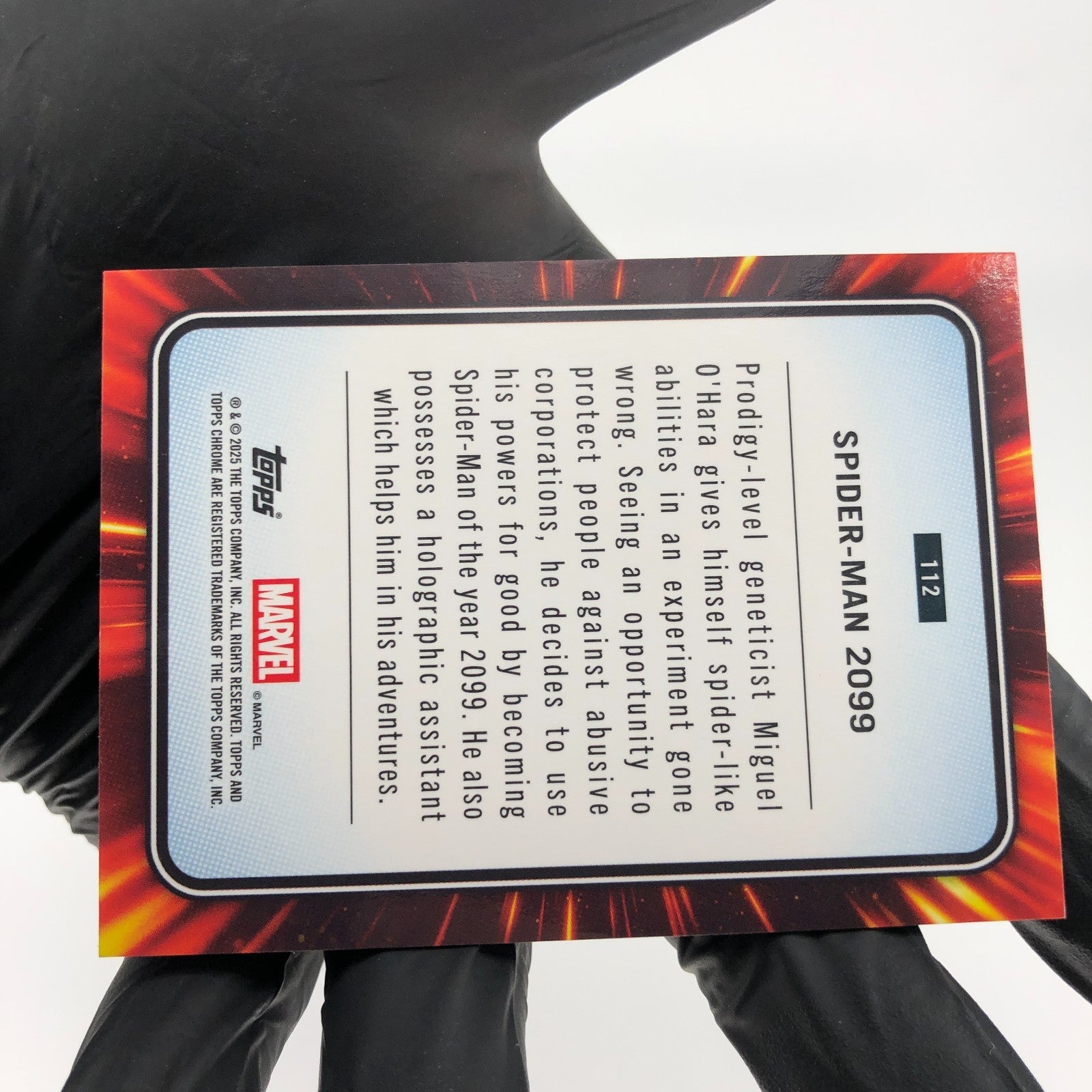Marvel Card Spider-Man 2099 112 Blue /299 Topps Chrome 2025 [NM]