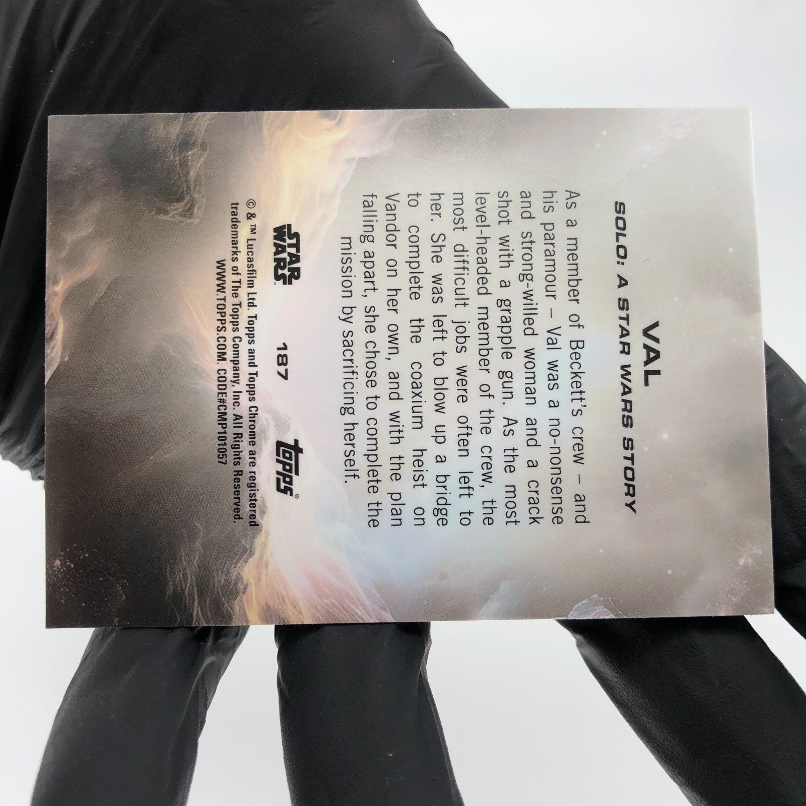 2025 Topps Chrome Star Wars Val 187 Skywalker Blue /150 [NM]