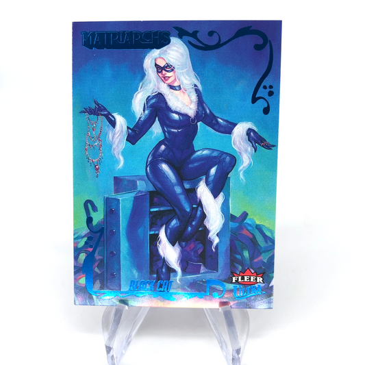 Marvel Card Black Cat 58 Blue Parallel Matriarchs 2024 Fleer Upper Deck [NM]