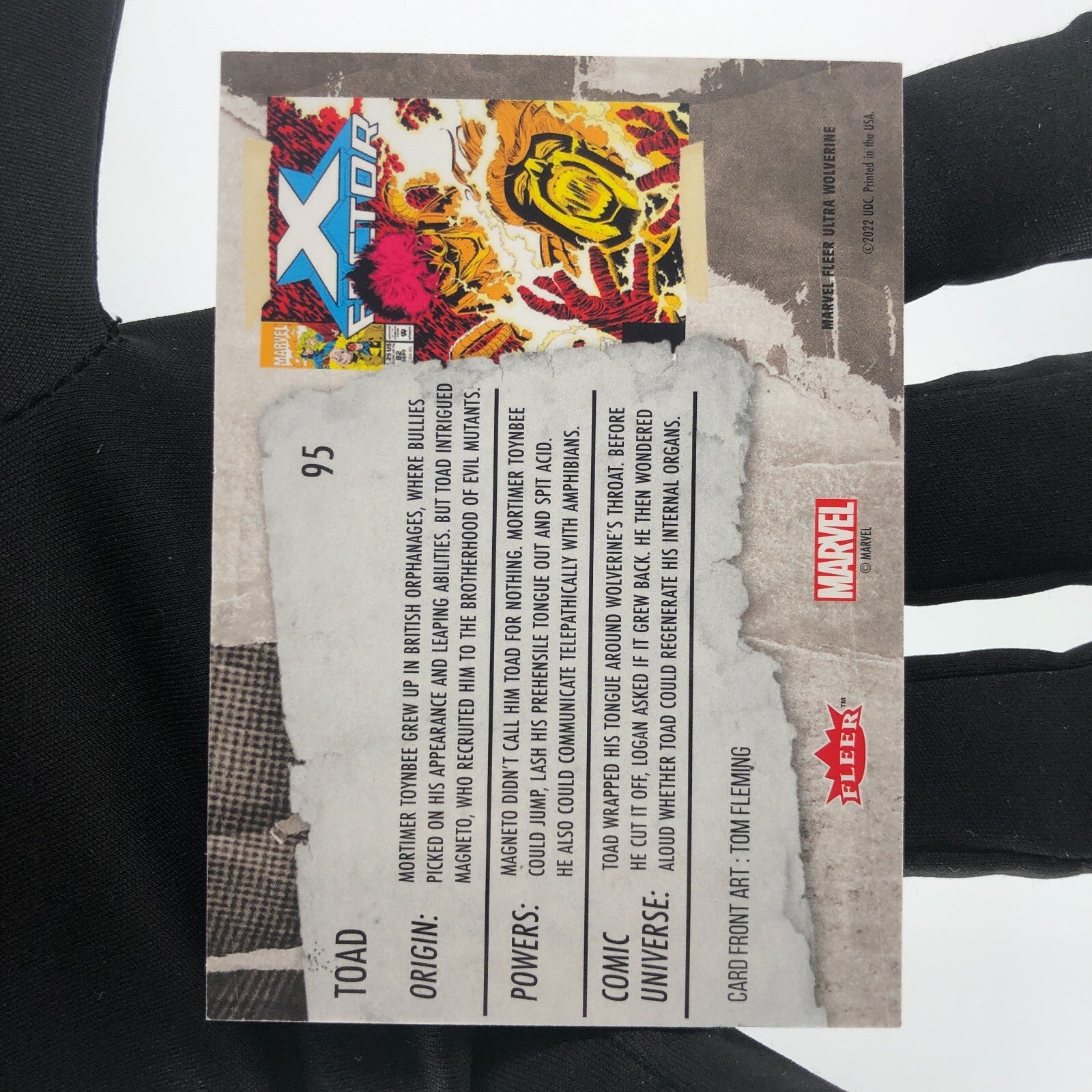 Marvel Card Toad 95 Green Fleer Upper Wolverine Ultra [A]
