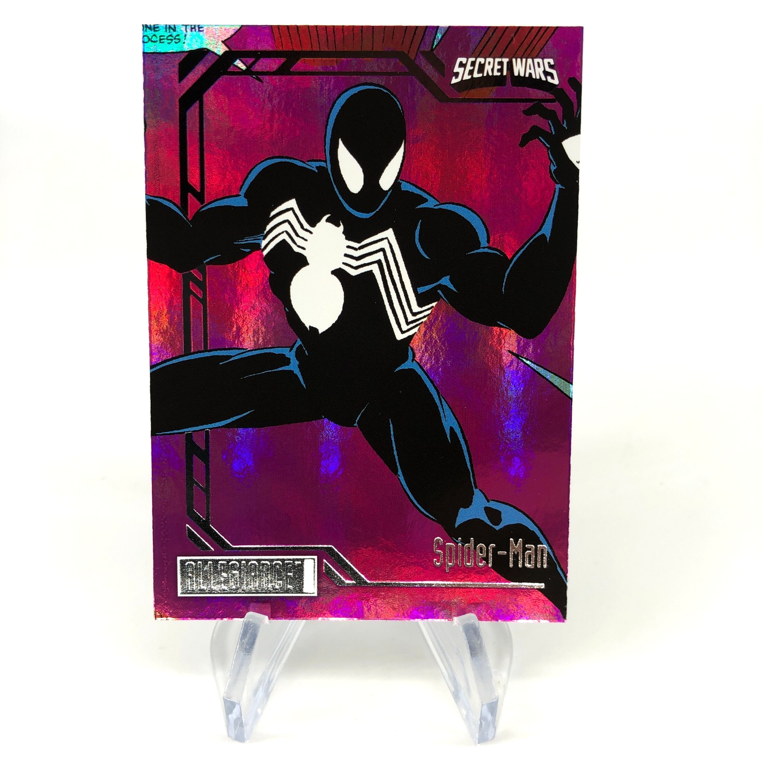 Marvel Card Spider-Man Venom 89 Rainbow Secret Wars Allegiance Upper Deck [NM]