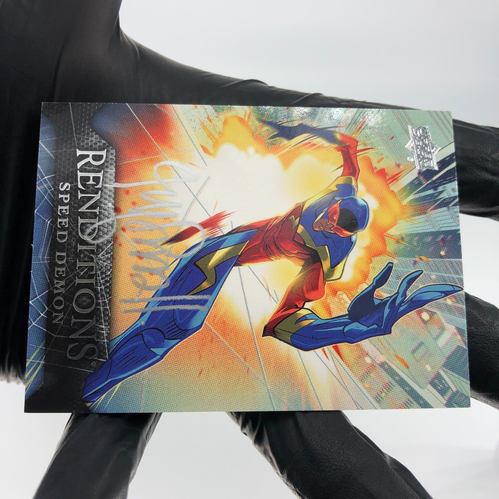 Marvel Card Speed Demon 69 Singed Ryan Smallman /65 Upper Deck Renditions [NM]