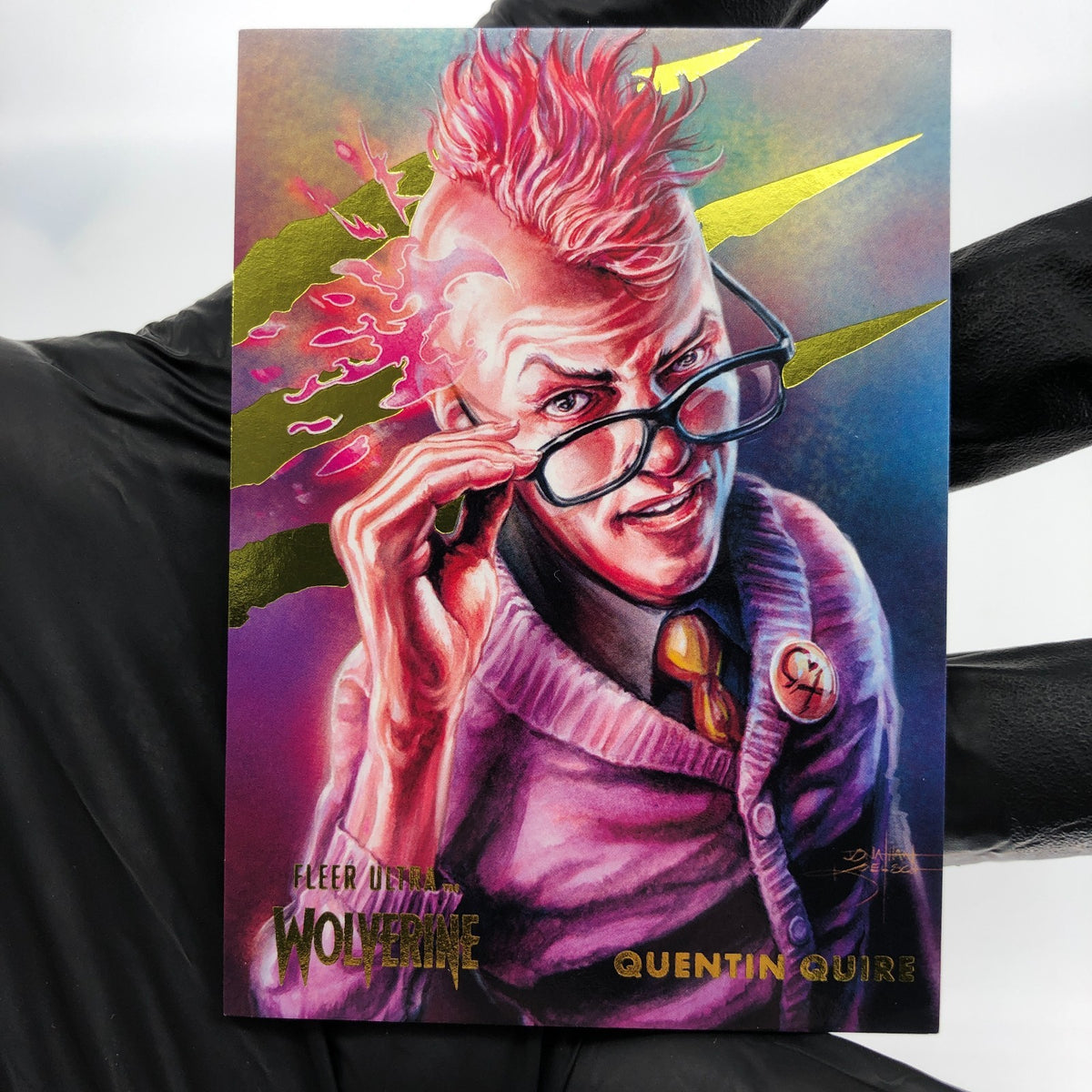 Marvel Card Quentin Quire Gold /90 Fleer Upper Deck 44 Ultra Wolverine [NM]