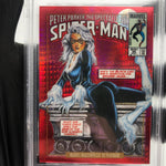 PSA 9 Marvel Card Black Cat 5-V Red Prism /292 Upper Deck Masterpieces [9]