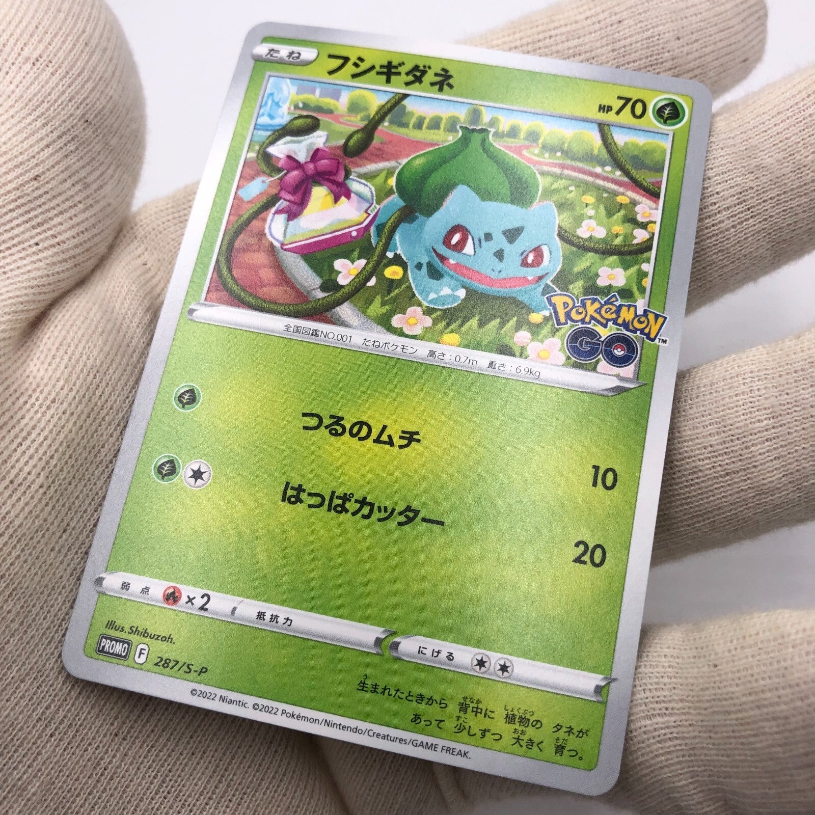 Pokemon Card Bulbasaur 287/S-P Promo Pokemon Go Karte Carte japan [Rank A+] 