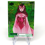 Marvel Card Avengers vs X-Men Scarlet Witch Green Allegiance Upper Deck [NM]
