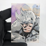 Marvel Premier Sketch Spider-Man Rhino 1/1 Jezreel Rojales 2021 Dual Panel [Exc]