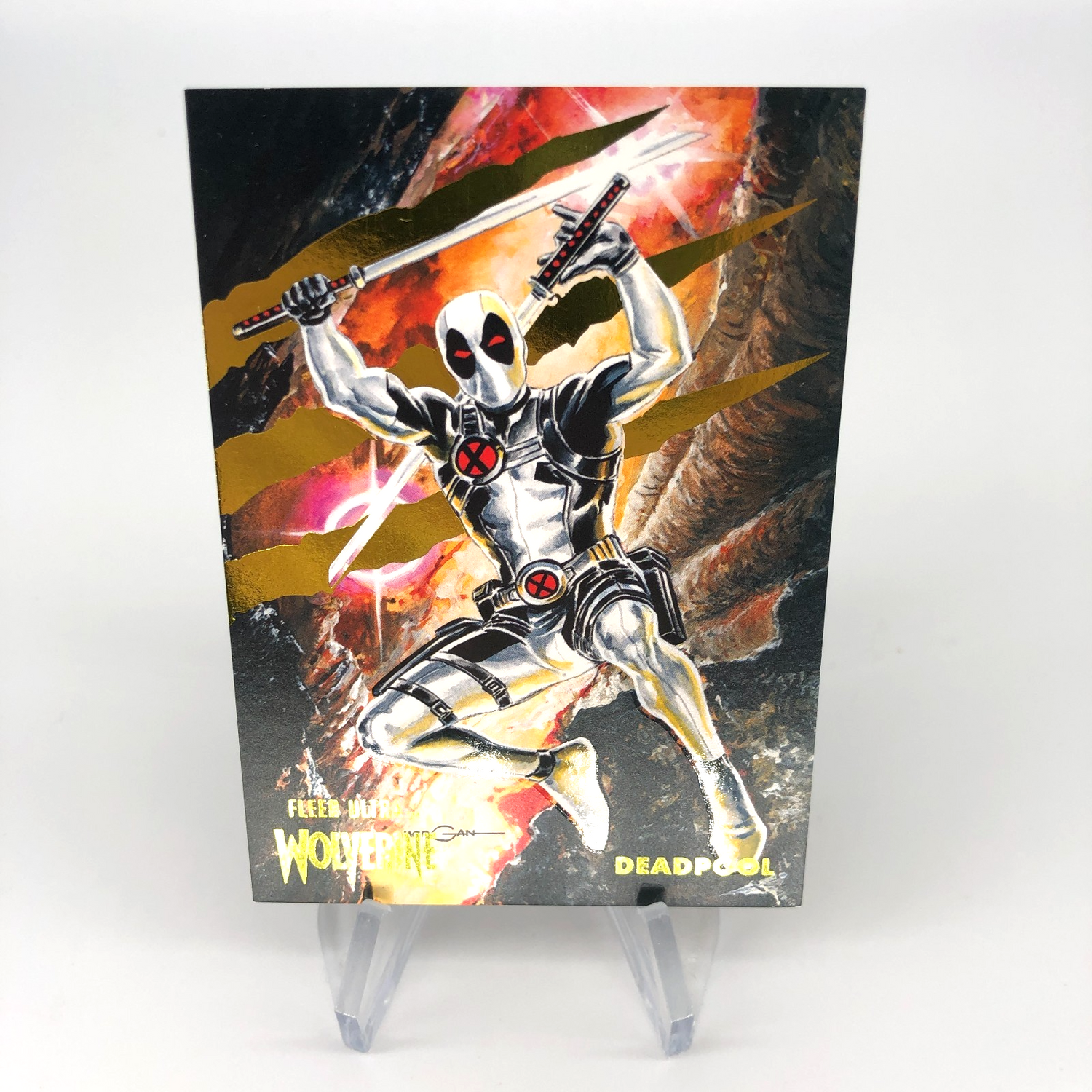 Marvel Card Deadpool 80 Gold /90 Fleer Upper Deck Ultra Wolverine [NM]