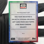Star Wars Galaxy 2023 Reimagined Art GV-14 Aqua  /199 Insert Topps Chrome [NM]