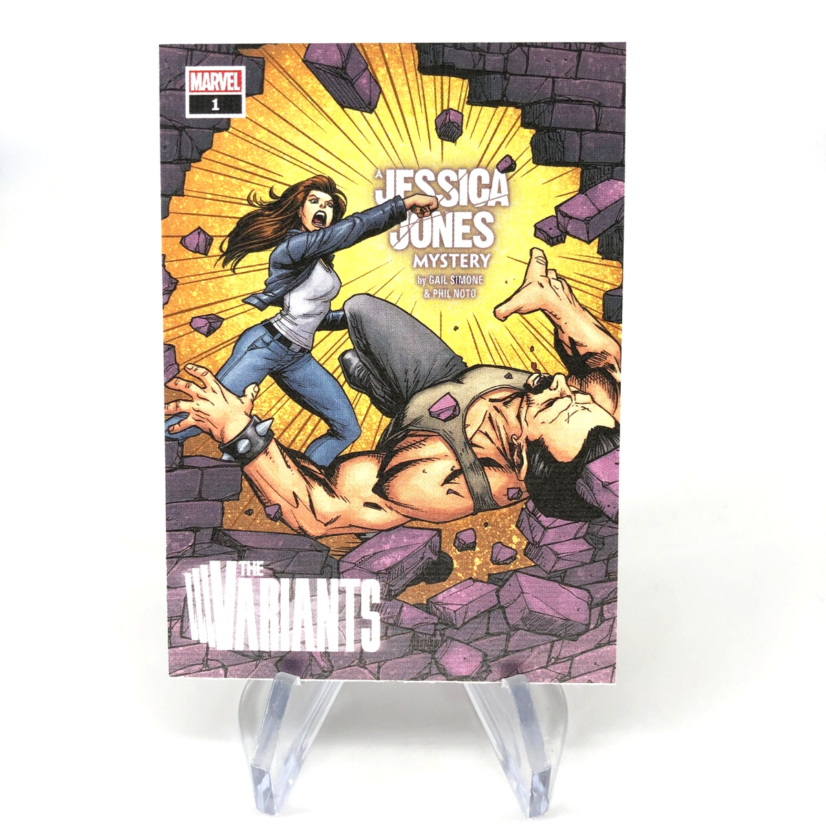 Marvel Card Jessica Jones 85  Comic Covers Fleer Upper Deck Renditions [NM]