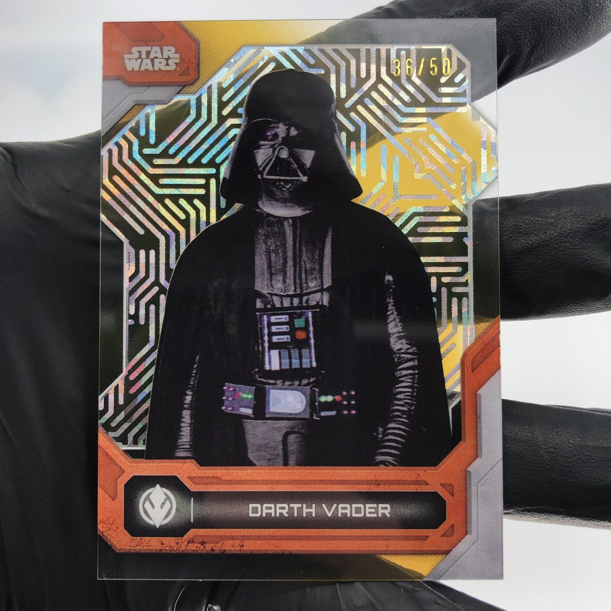2024 Topps High Tek Star Wars Darth Vader 26 Gold Laser /50 Holo [NM]