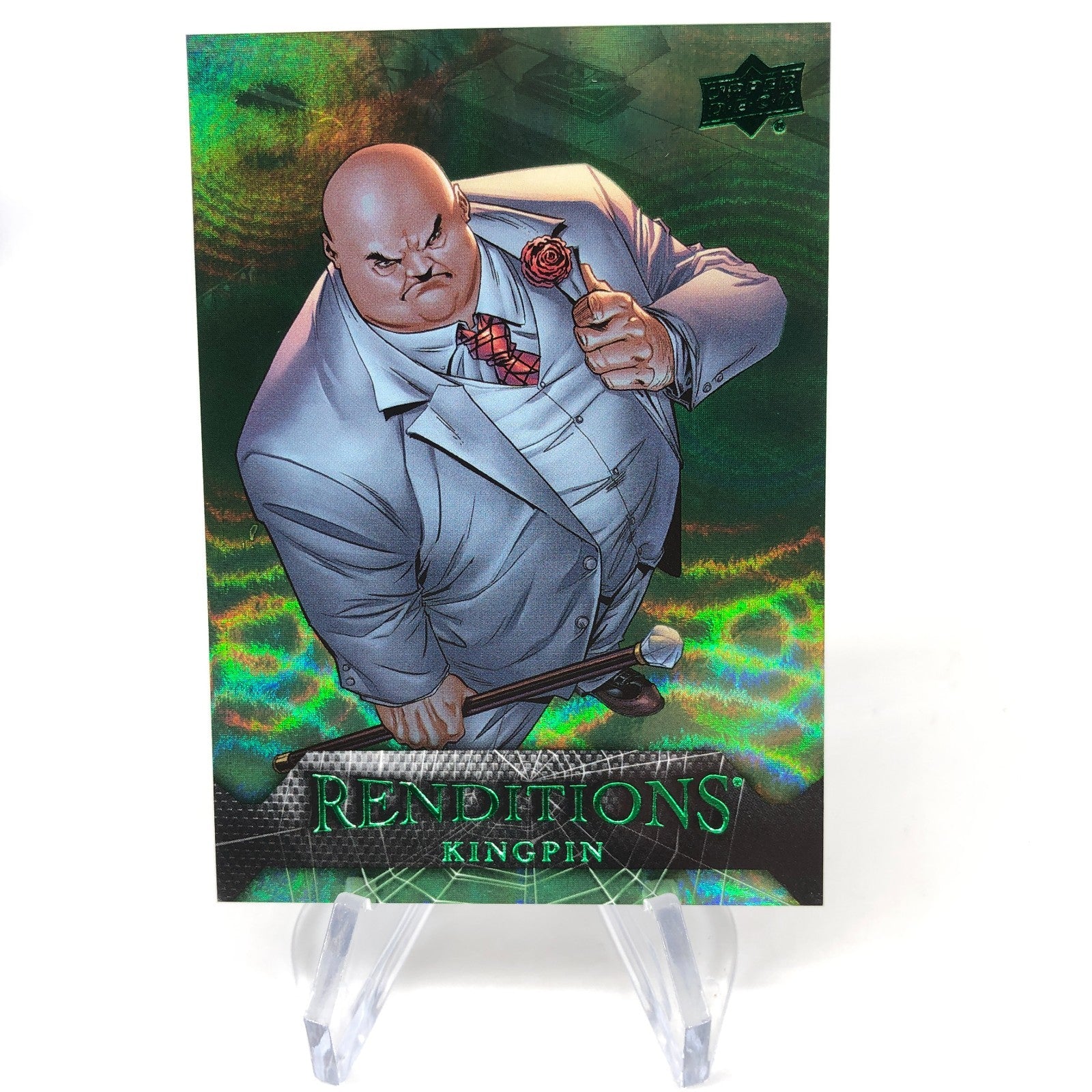 Marvel Card Kingpin 7 Green  /399 Fleer Upper Deck Renditions [NM]