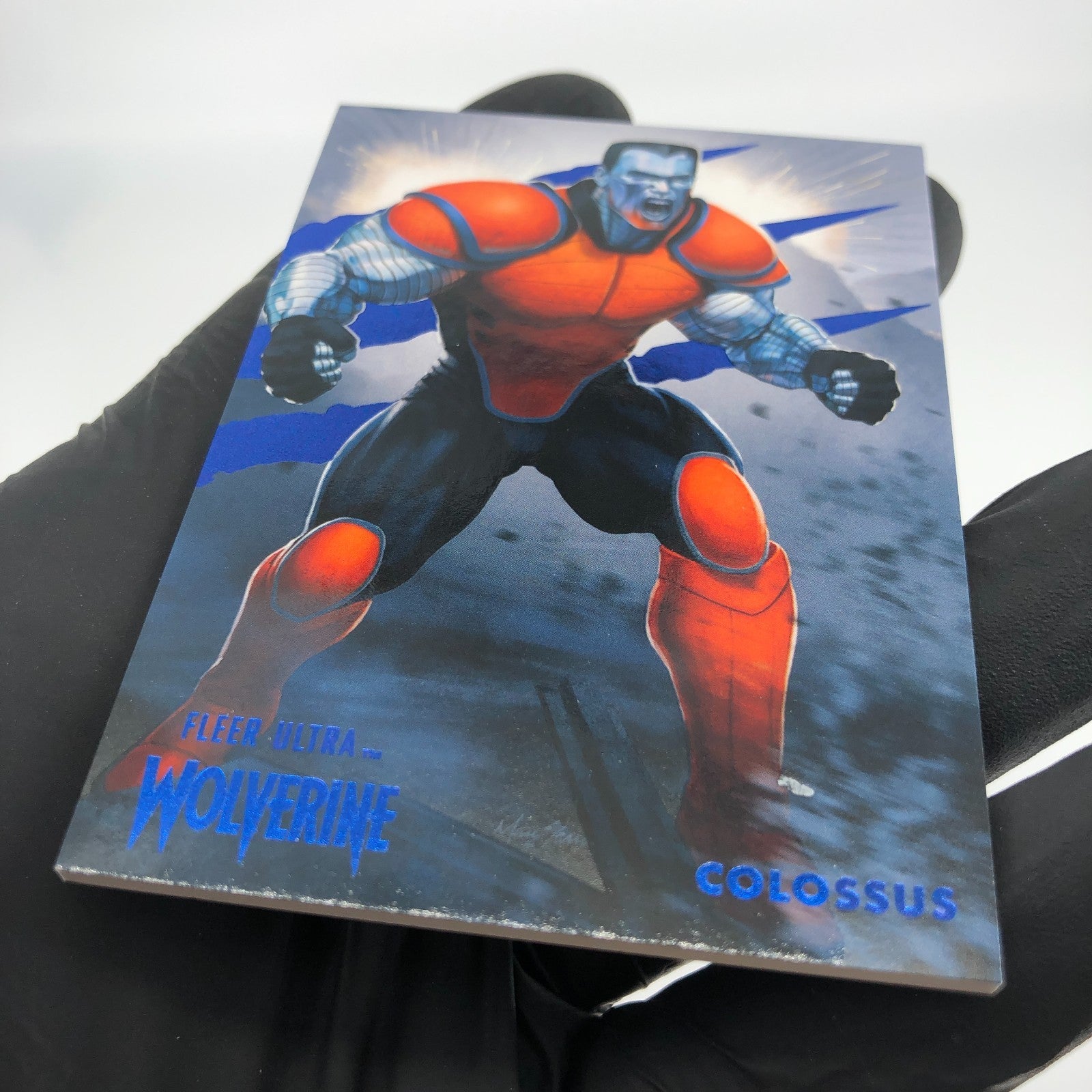 Marvel Card Colossus 29 Blue /181 Fleer Upper Deck Ultra Wolverine [NM]