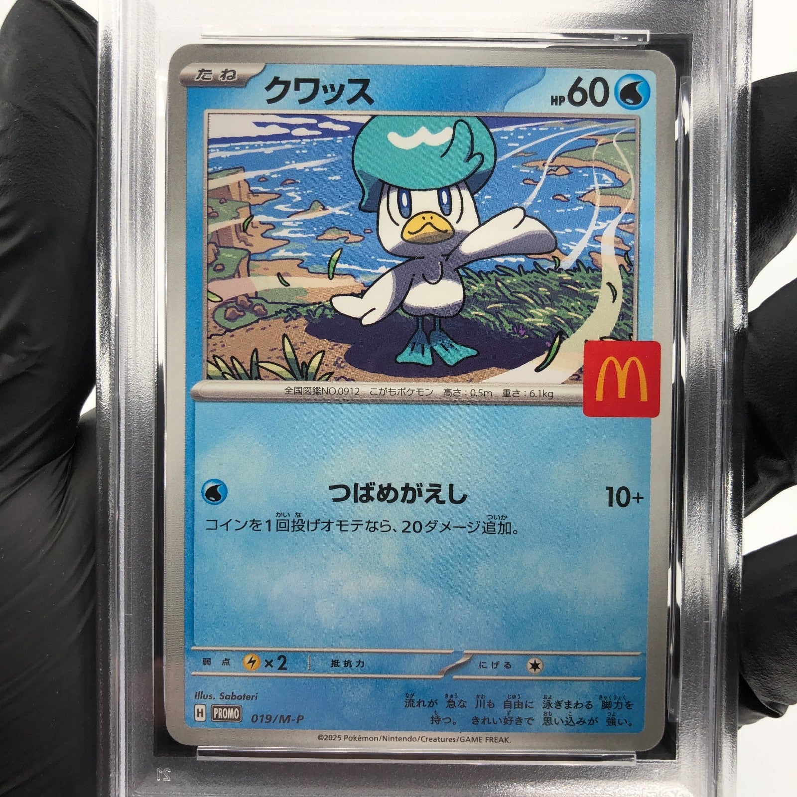 PSA 10 Pokemon Card Quaxly 019/M-P McDonalds Promo Japanese Karte [10]