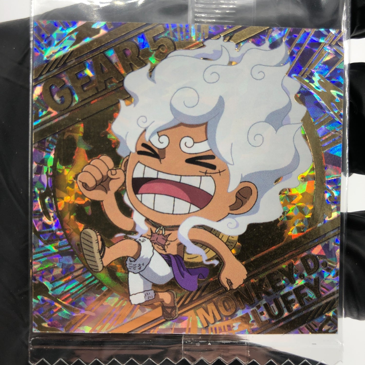 One Piece Luffy Gear 5 SW11-01 SGR Holo Wafer  Japanese [Sealed]