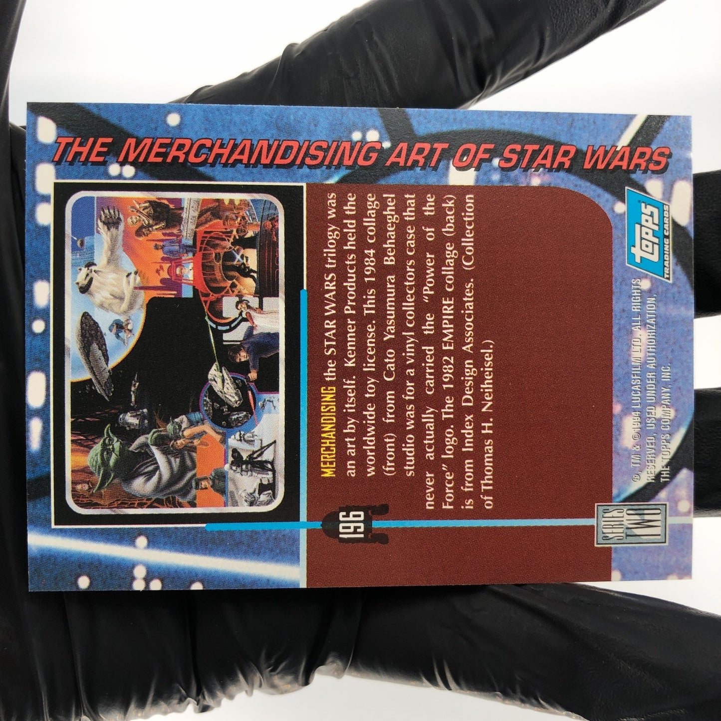 Star Wars Galaxy Card Luke Darth Vader 196 Power of Topps Vader 1994 [NM]