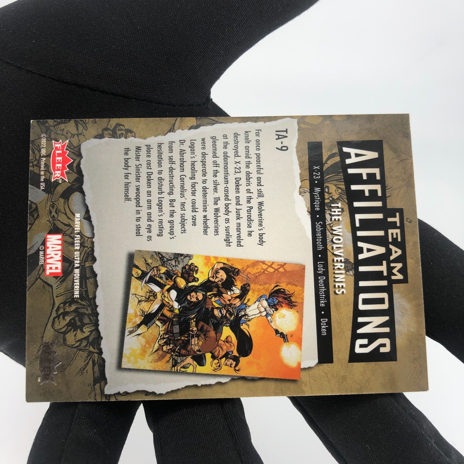 Marvel Card The Wolverines TA-9 Fleer Upper Deck Wolverine Ultra [Rank A]
