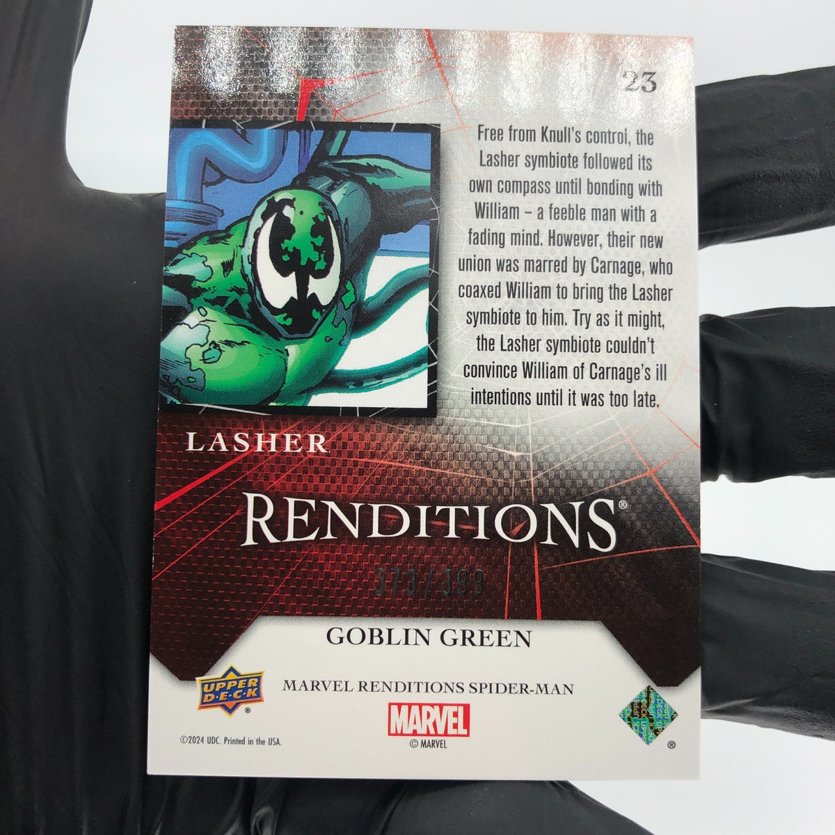 Marvel Card Lasher 23 Green  /399 Fleer Upper Deck Renditions [NM]