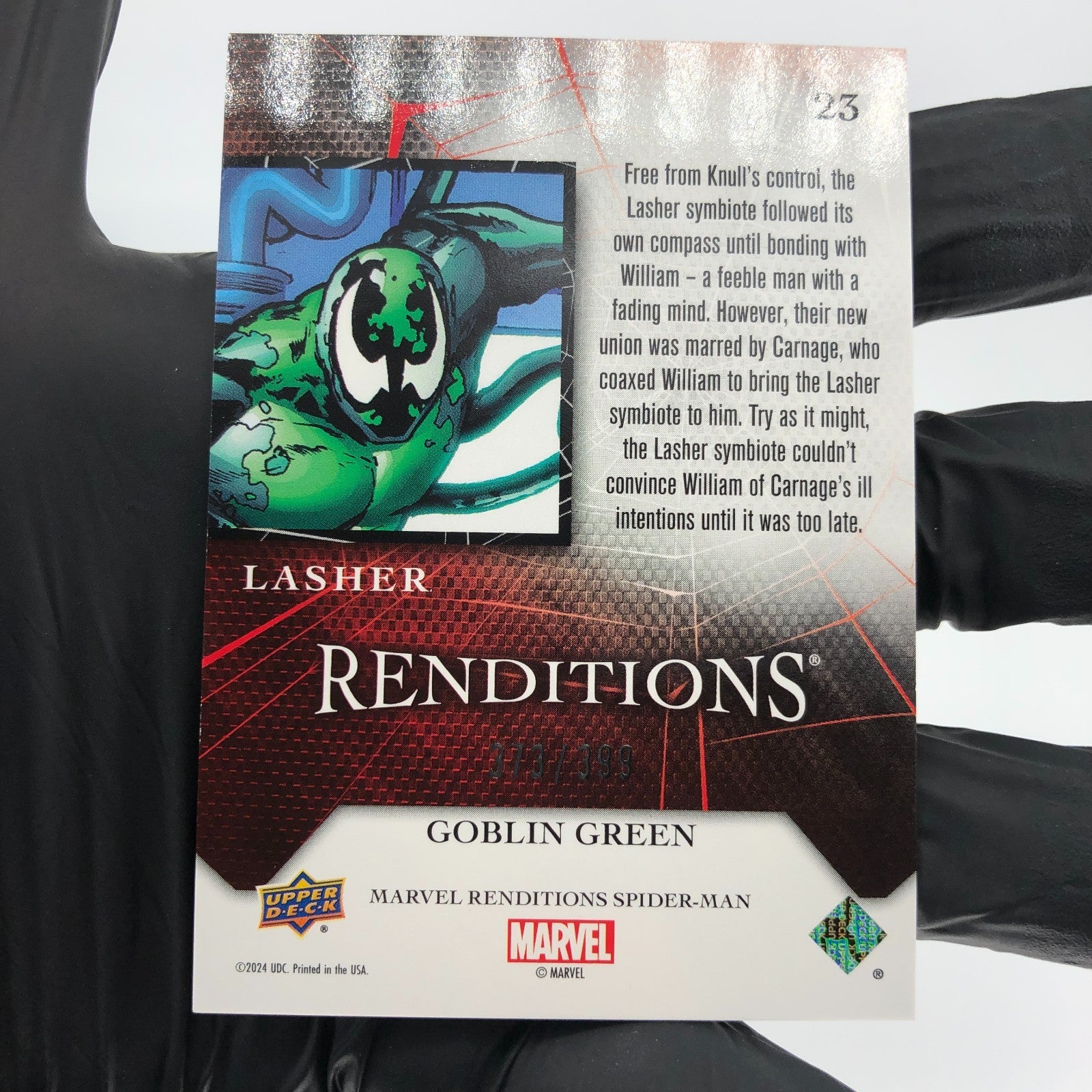 Marvel Card Lasher 23 Green  /399 Fleer Upper Deck Renditions [NM]