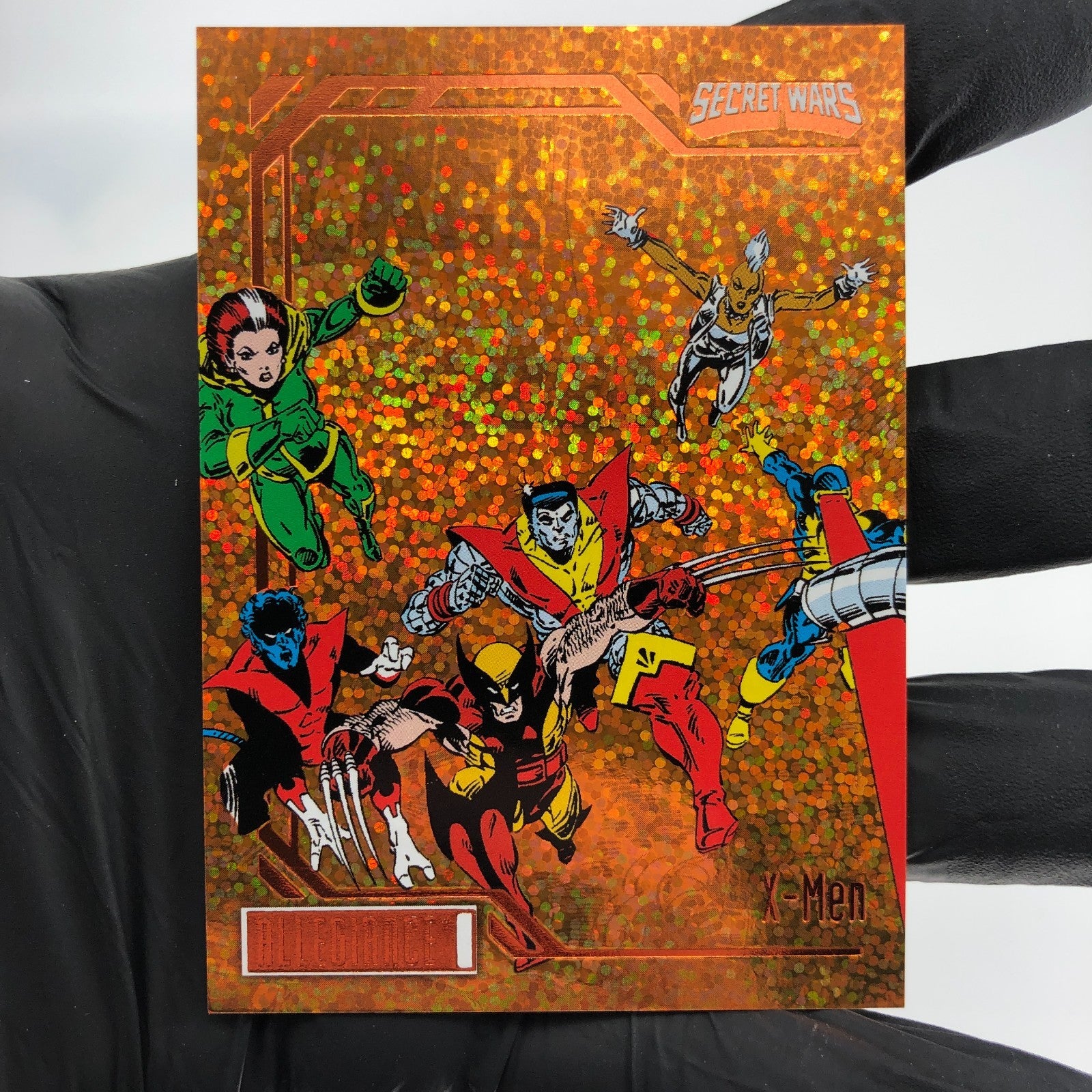 Marvel Card X-Men 61 Orange Glitter /199 Secret Wars Allegiance Upper Deck [NM]
