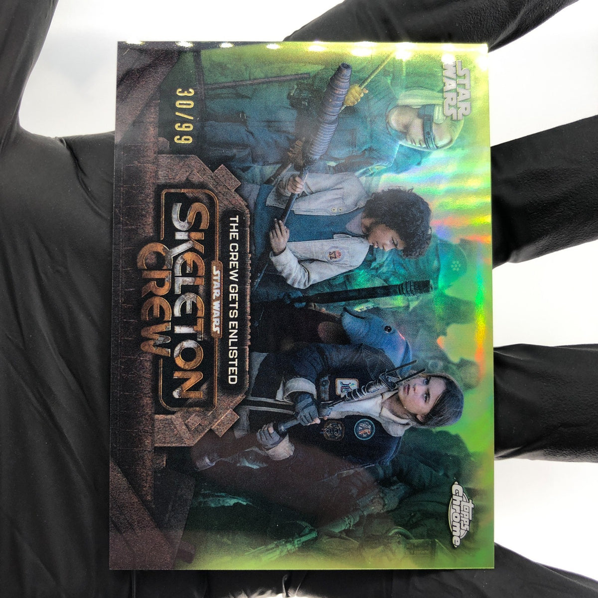 2025 Topps Chrome Star Wars Skeleton Crew SC-13 Green /99 [NM]