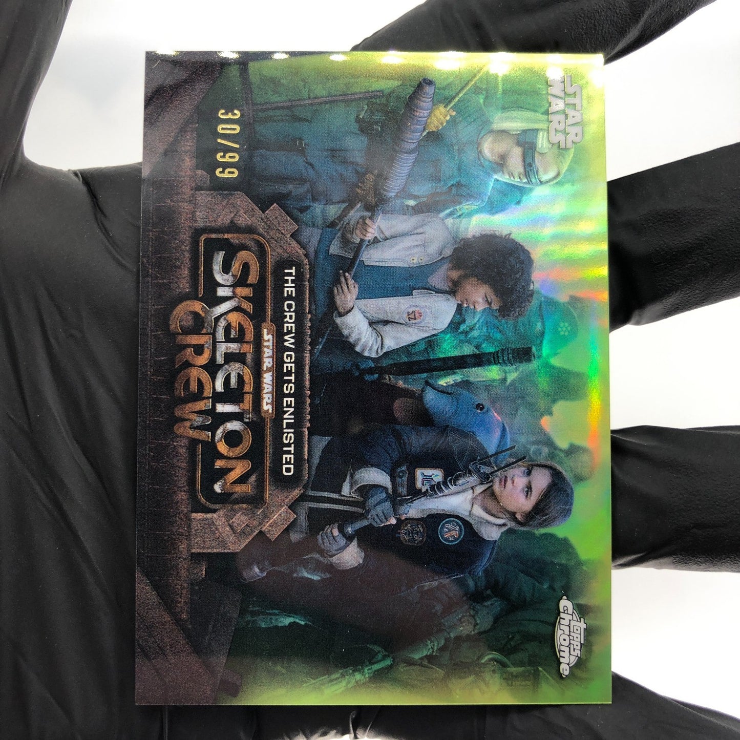 2025 Topps Chrome Star Wars Skeleton Crew SC-13 Green /99 [NM]