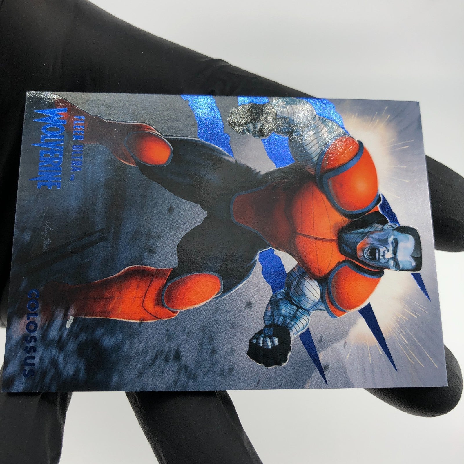Marvel Card Colossus 29 Blue /181 Fleer Upper Deck Ultra Wolverine [NM]