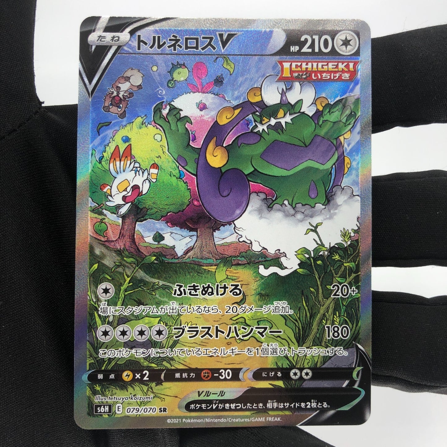 Pokemon Card Tornadus V 079/070 SR s6H Alt Art Japanese Karte [Mint]