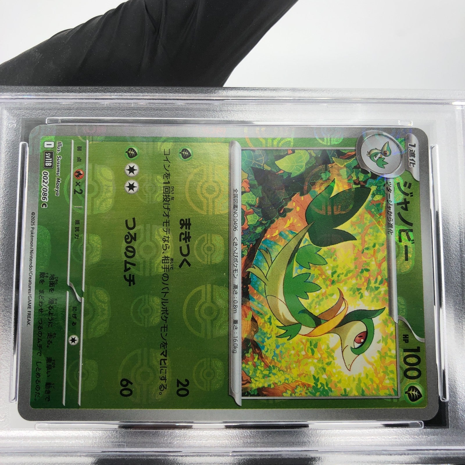 PSA 9 Pokemon Card Servine 002/086 C Masterball SV11B Japanese Karte [9] 2