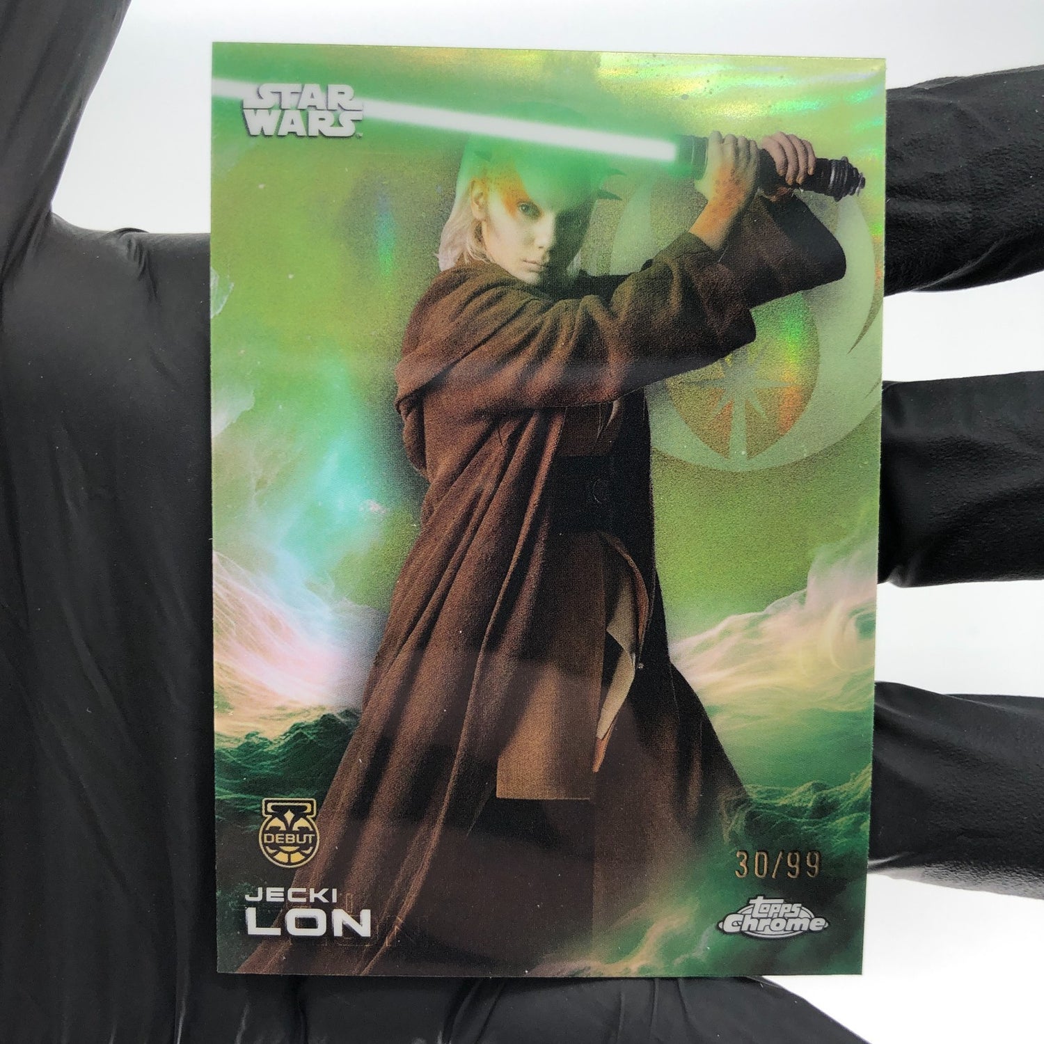 2025 Topps Chrome Star Wars Jecki Lon 64 Green /99 [NM]