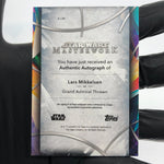 2024 Topps Masterwork Star Wars Admiral Thrawn A-LM Autograph Lars Mikkelsen