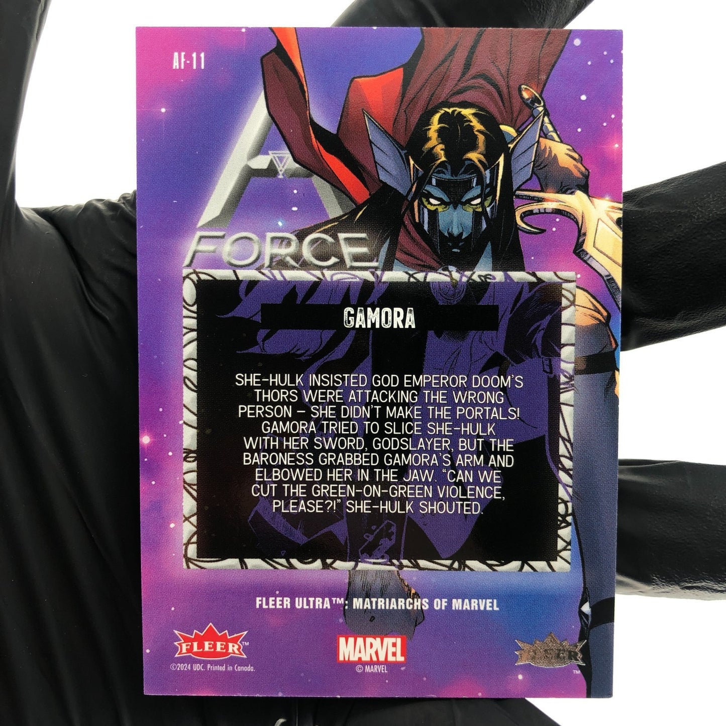 Marvel Card Gamora AF-111 Force Matriarchs 2024 Fleer Upper Deck [NM]