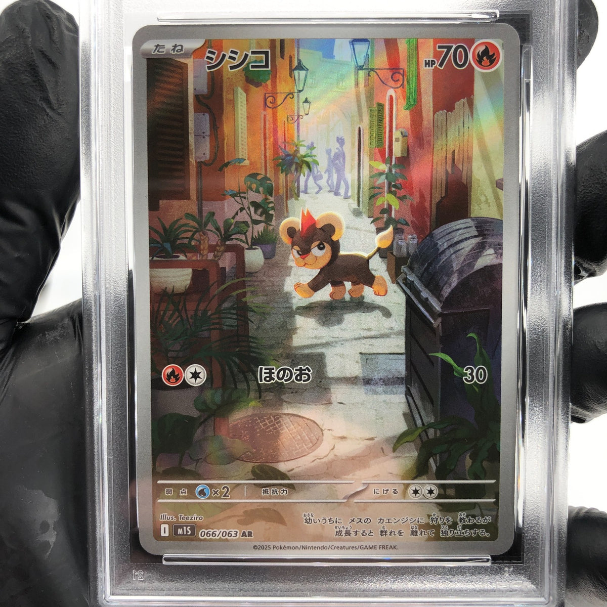 PSA 8 Pokemon Card Litleo 066/063 AR M1S Japanese Karte [8]