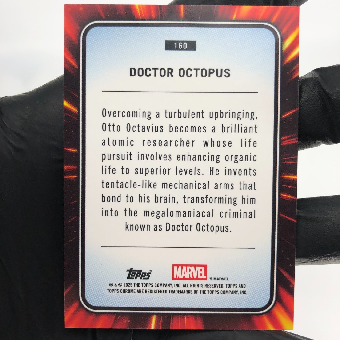 Marvel Card Doctor Octopus 160 Black Web /399 Topps Chrome 2025 [NM]