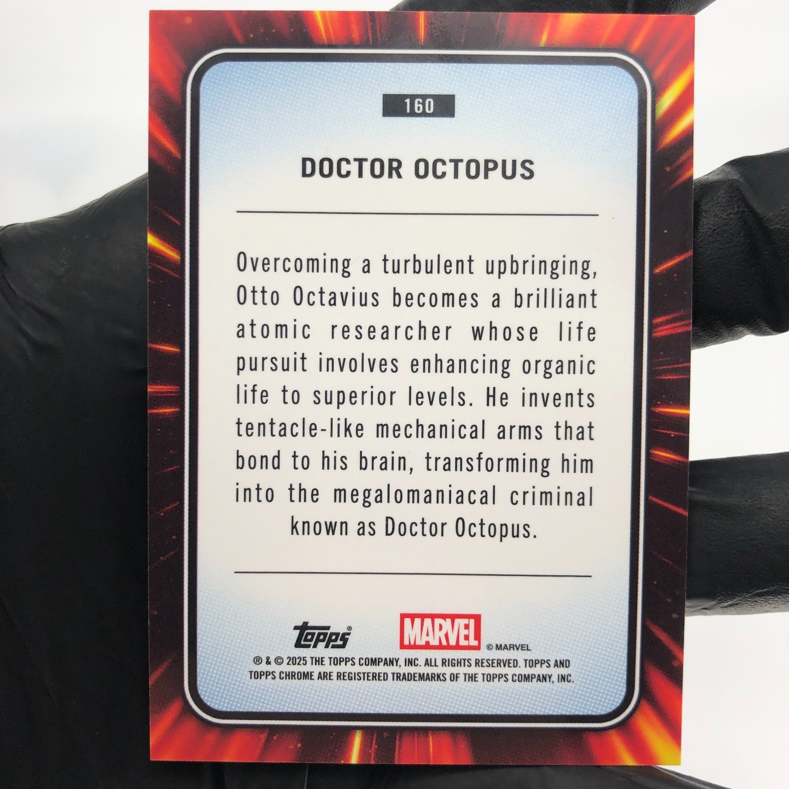 Marvel Card Doctor Octopus 160 Black Web /399 Topps Chrome 2025 [NM]