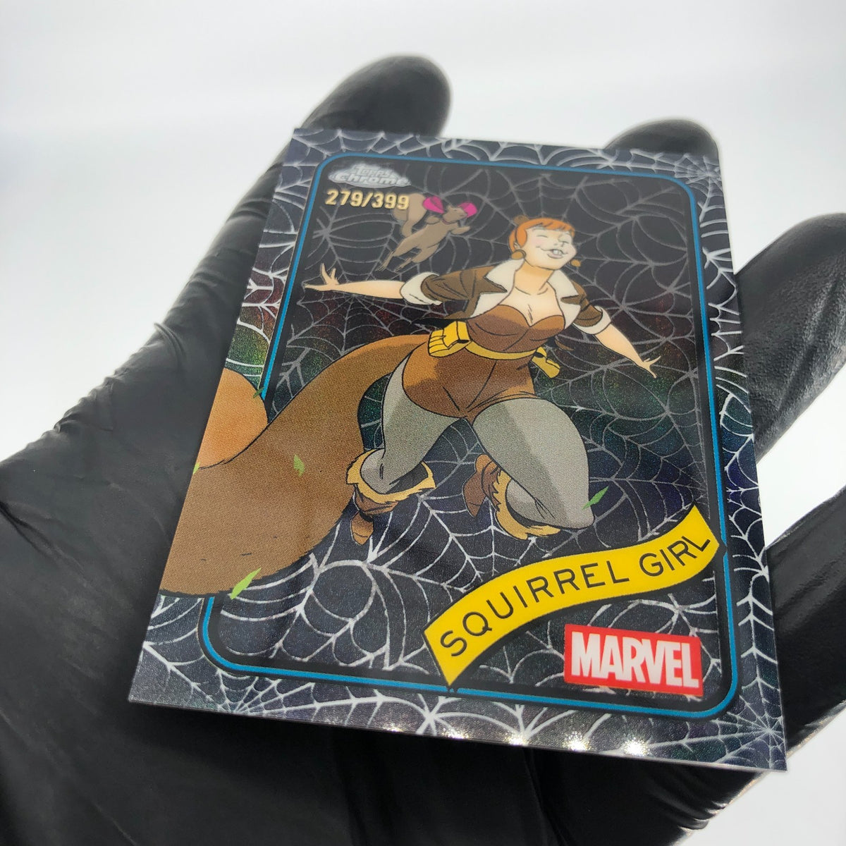 Marvel Card Squirrel Girl 44 Black Web /399 Topps Chrome 2025 [NM]