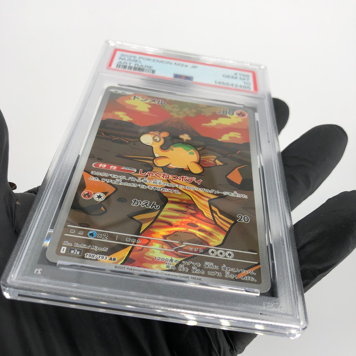 PSA 10 Pokemon Card Numel 198/193 AR M2a Japanese Karte [10]