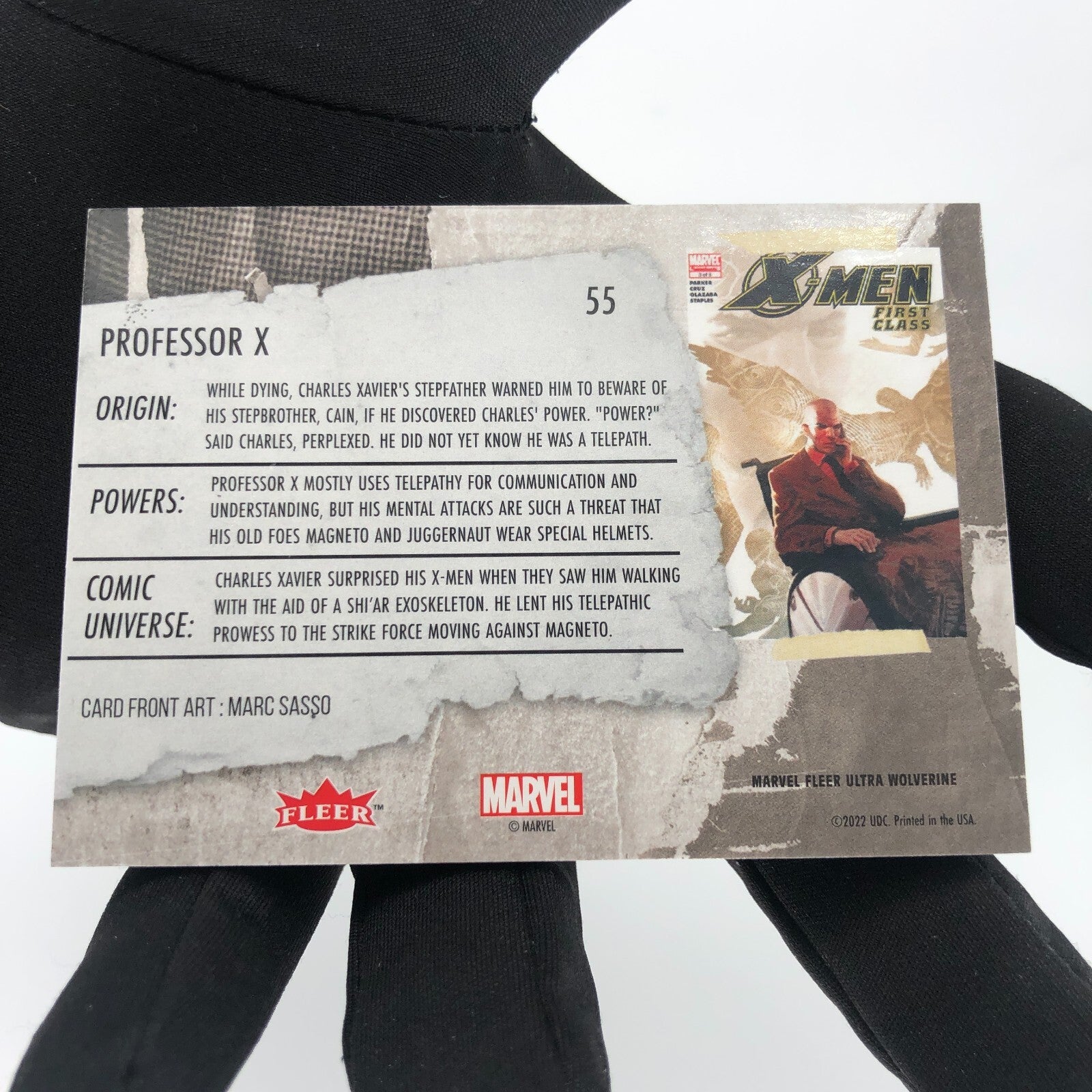 Marvel Card Professor X 55 Base Upper Wolverine Ultra [A]
